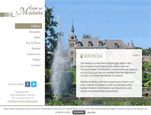 Tablet Screenshot of kasteelvanmoerkerke.be
